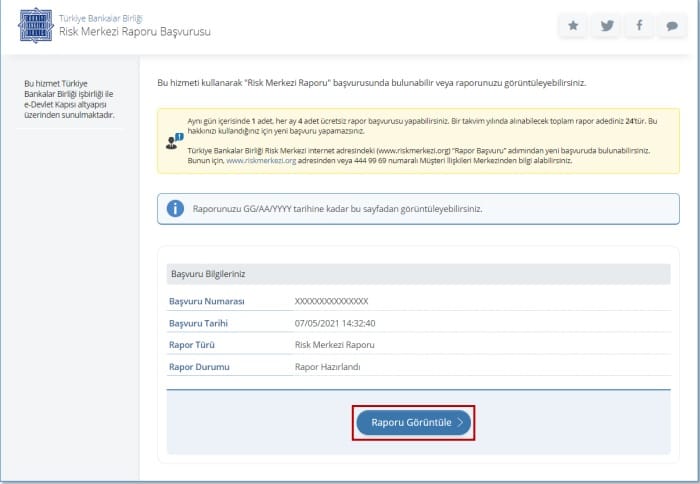 e devlet findeks raporu