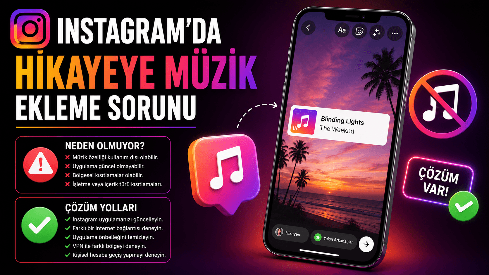 Instagram’da Hikayeye Müzik Ekleme Sorunu ve Çözüm Yolları