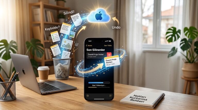 iPhone silinen notları geri getirme nasıl yapılır?