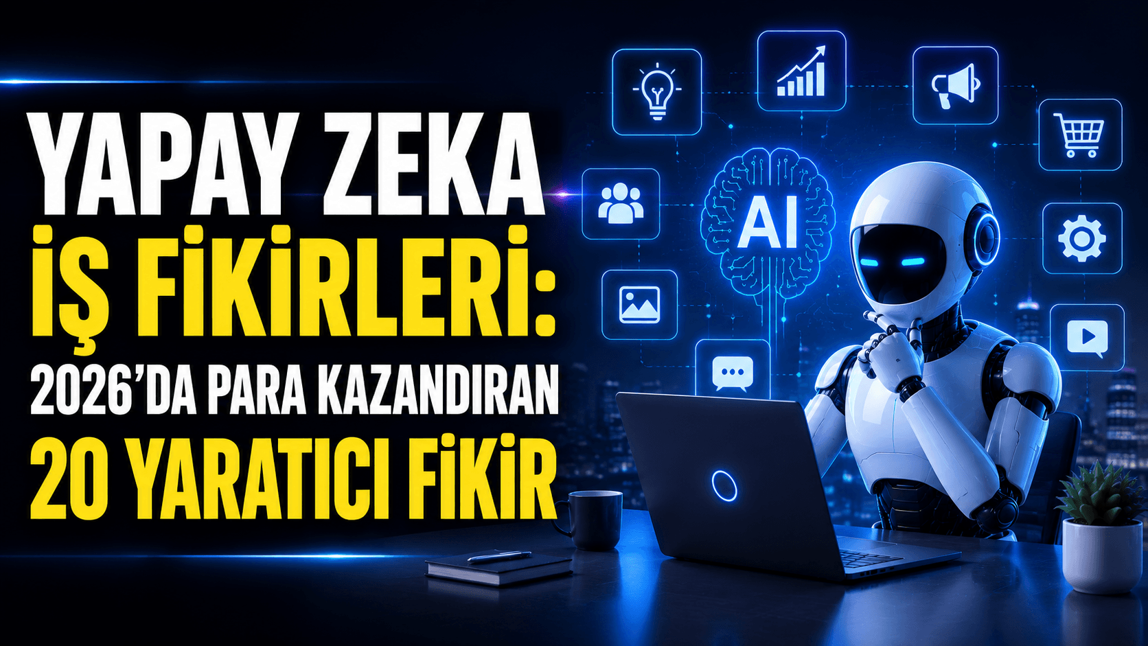 Yapay Zeka İş Fikirleri: 2026’da Para Kazandıran 20 Yaratıcı Fikir