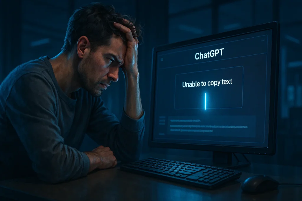 Chatgpt Kopyala Yapıştır Yapmıyor