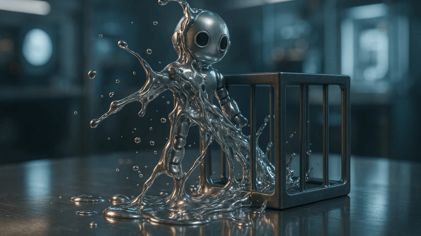 Terminatör Gerçek Mi Oluyor ? Şekil Değiştiren Sıvılaşan Robot