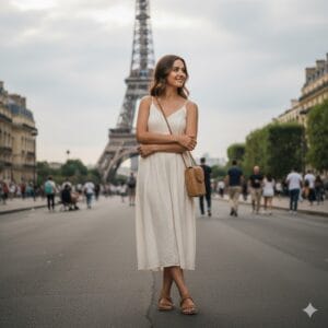 Eyfel Kulesi Pozu Nano Banana