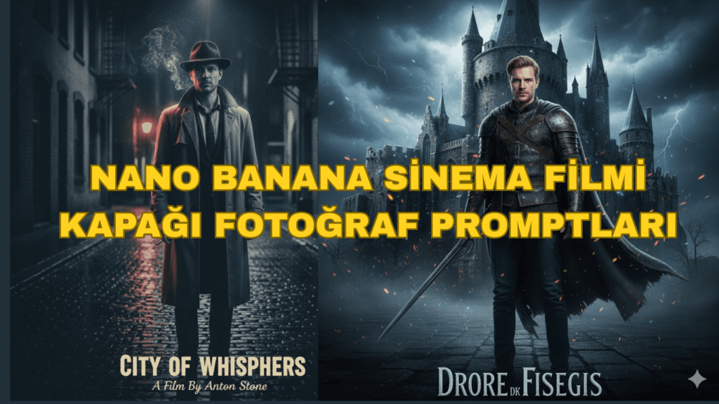 NANO BANANA SİNEMA FİLMİ KAPAĞI FOTOĞRAF PROMPTLARI