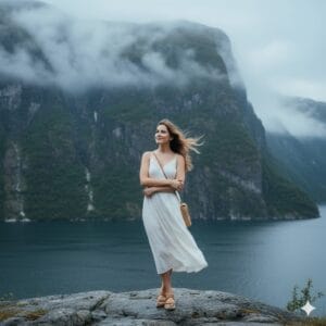 Norveç Seyahat Fotoğrafı nano banana