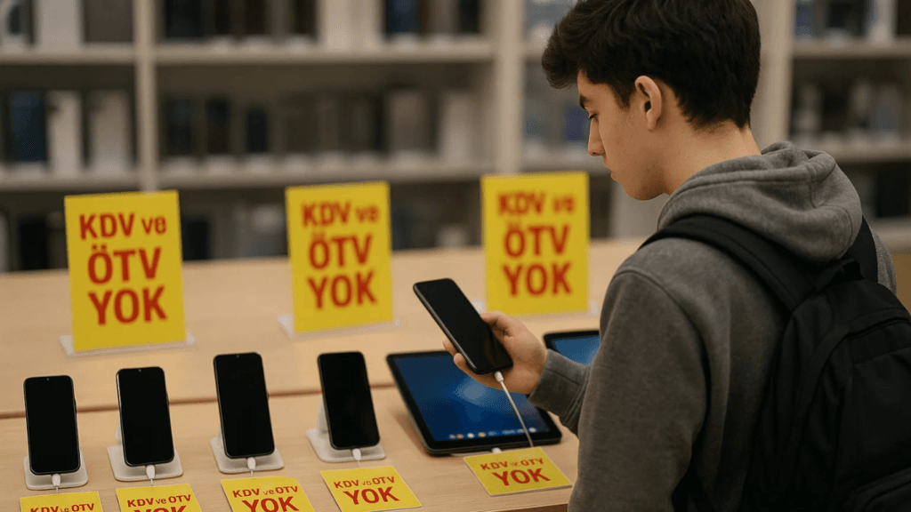 Öğrencilere Vergisiz Telefon Tablet