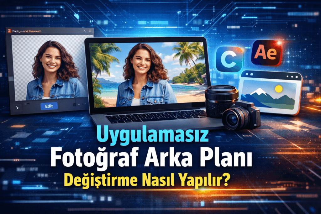 Uygulamasız Fotoğraf Arka Planı Değiştirme