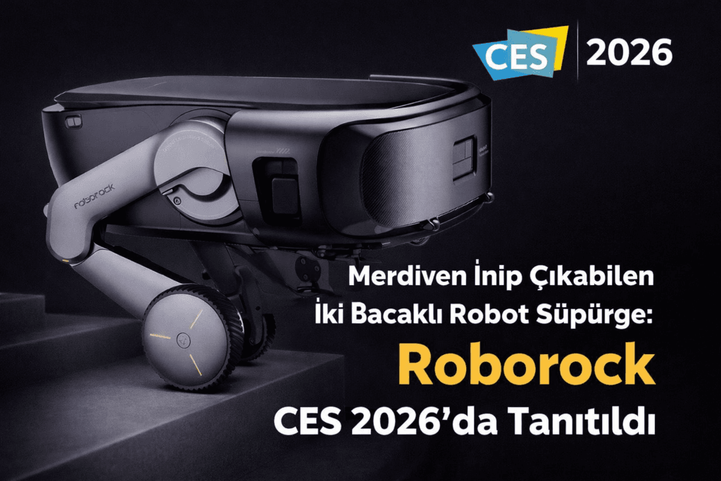 Merdiven İnip Çıkabilen İki Bacaklı Robot Süpürge
