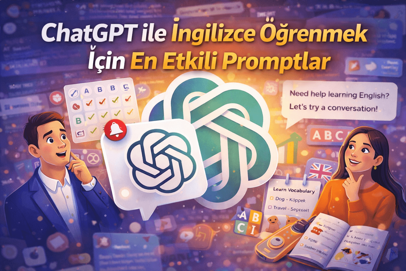 ChatGPT ile İngilizce Öğrenmek İçin En Etkili ve Popüler Promptlar