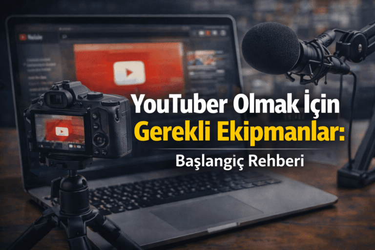 YouTuber olmak için gerekli ekipmanlar