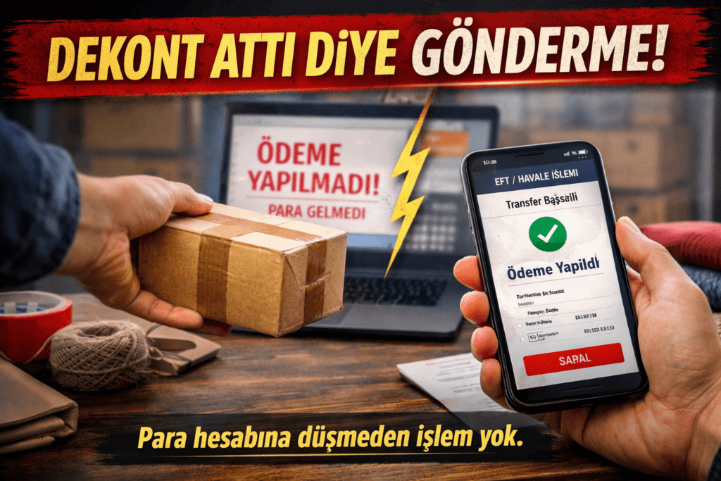 Yeni Dolandırıcılık Yöntemi Sahte Dekont