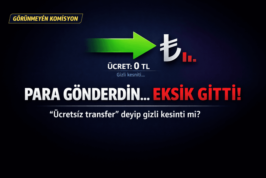 para transferi komisyonu, gizli kesinti