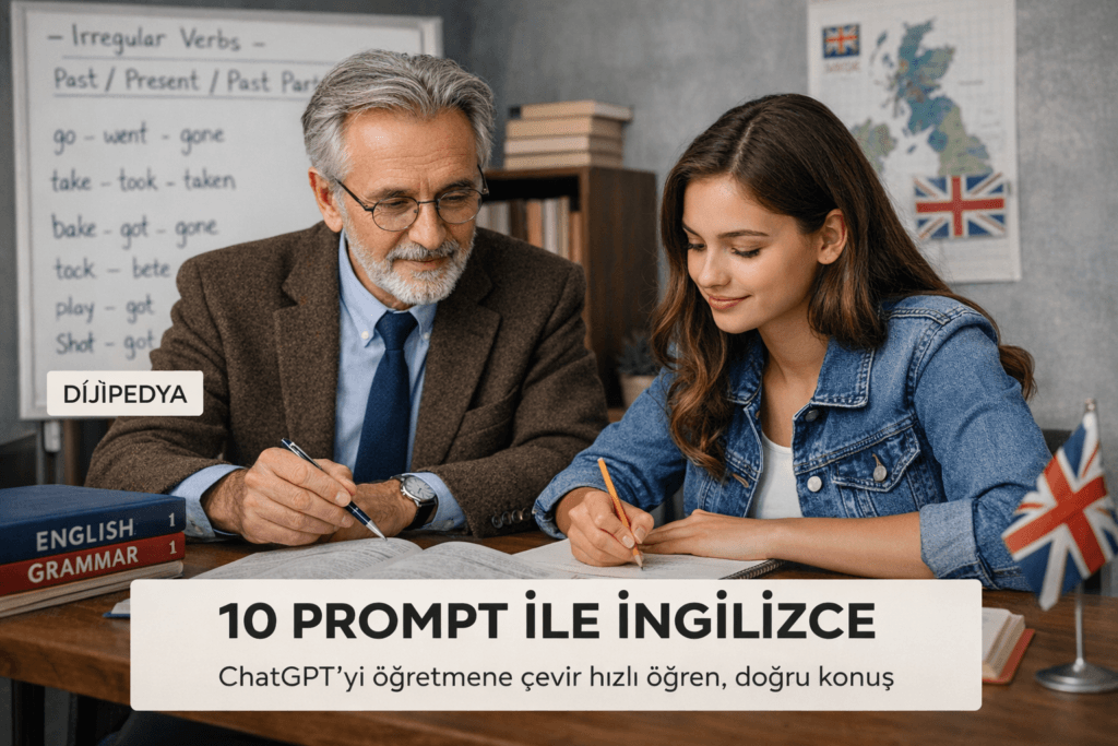 10 PROMPT İLE İNGİLİZCE ÖĞREN