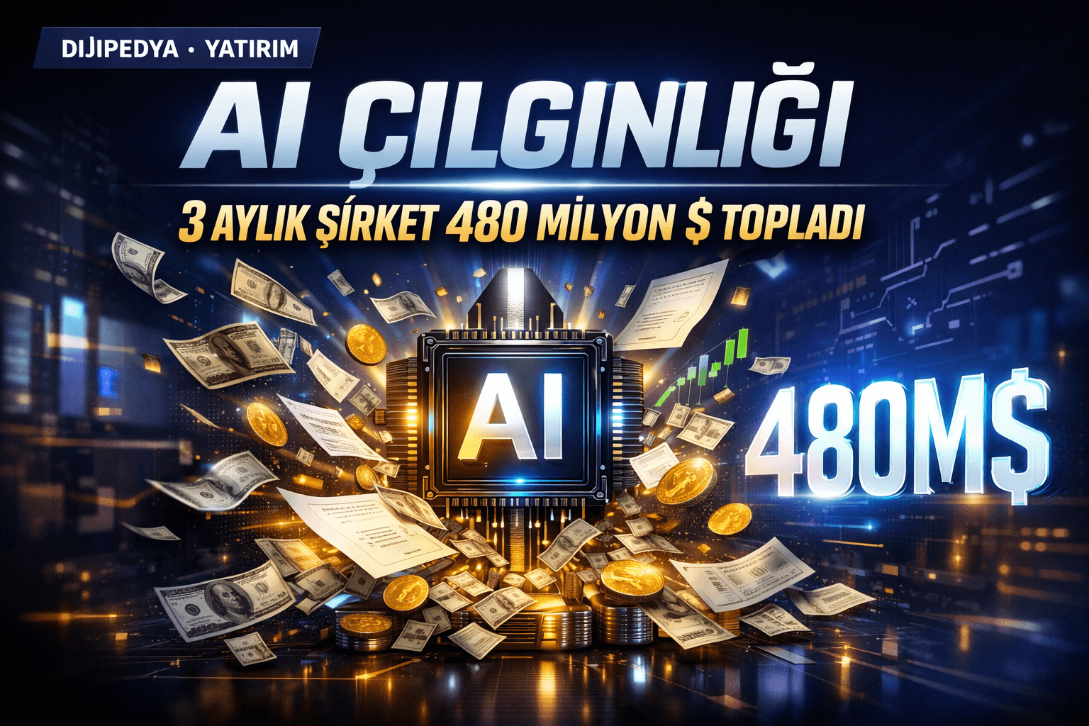 Yapay Zeka Startup Çılgınlığı: 3 Aylık Şirket 480 Milyon Dolar Topladı!