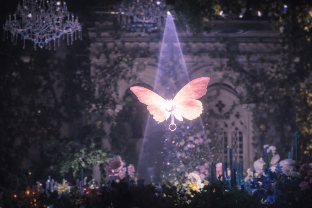 Çin’deki Düğünlerde Yüzük Taşıyan Uçan Kelebek Dron