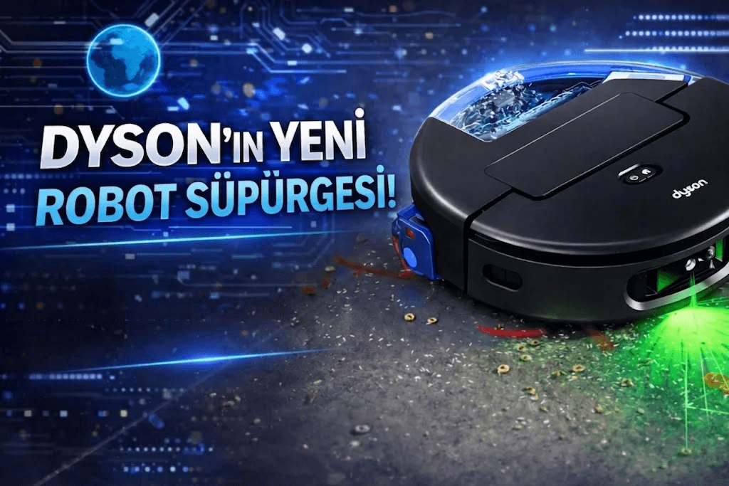 Dyson Spot+Scrub AI robot süpürgesi ile yapay zekâ destekli leke temizleme