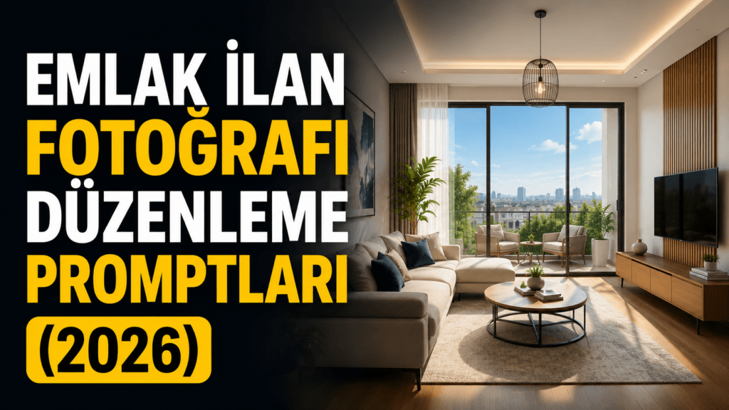 Emlak İlan Fotoğrafı Düzenleme Promptları