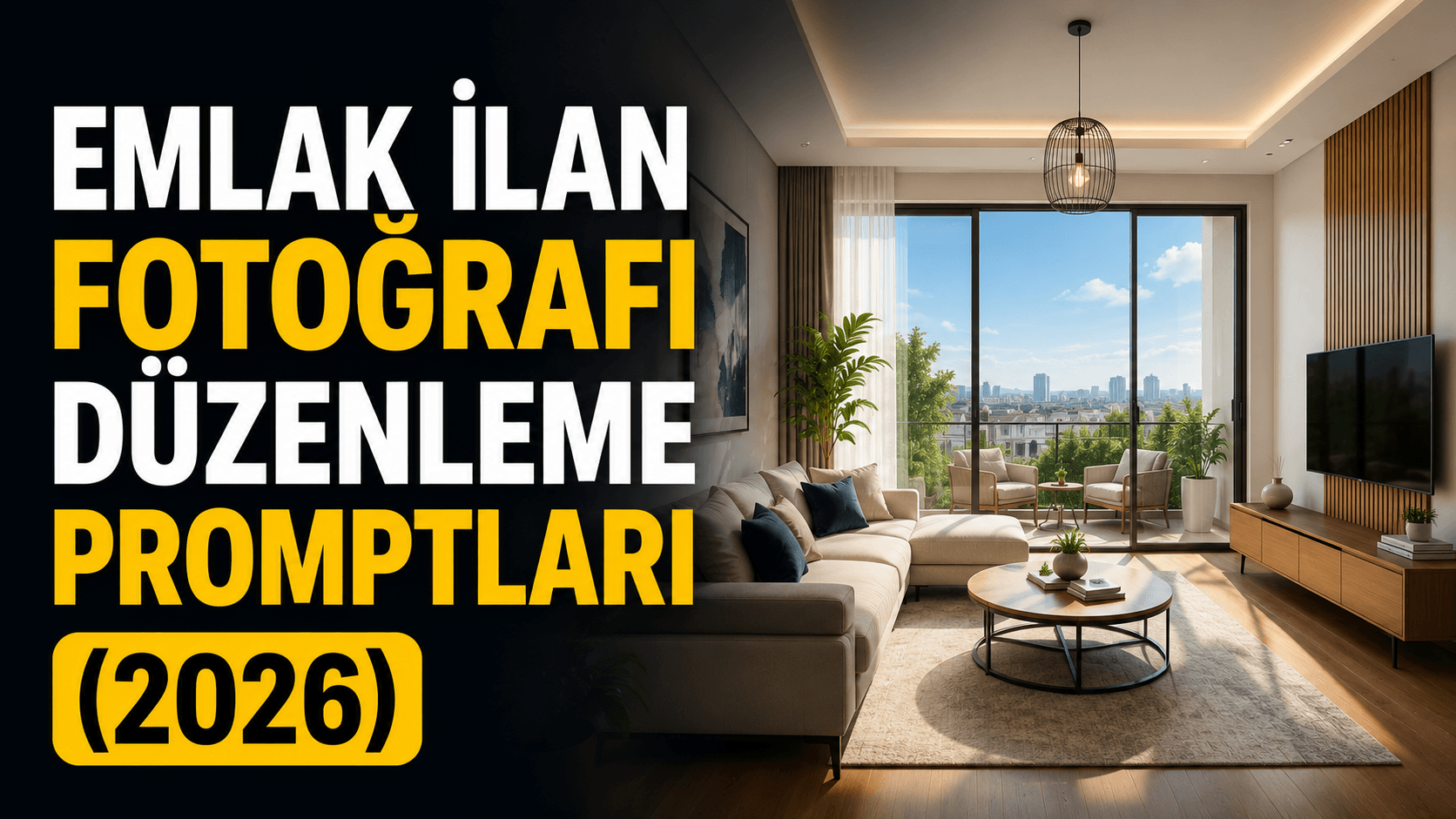 Emlak İlan Fotoğrafı Düzenleme Promptları (2026):  Yapay Zekâ ile Profesyonel Görseller