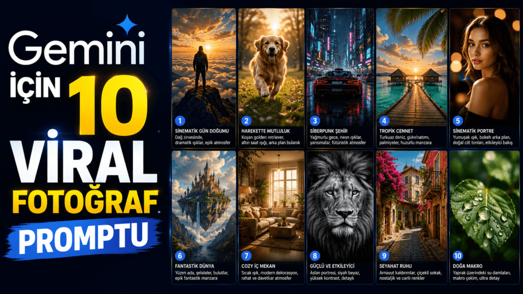 Gemini Fotoğraf Komutları