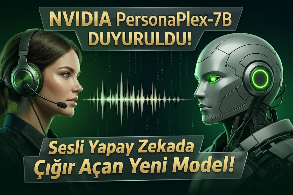 SEO odaklı alternatif metin: NVIDIA PersonaPlex-7B nedir? Gerçek zamanlı sesli yapay zeka modeli