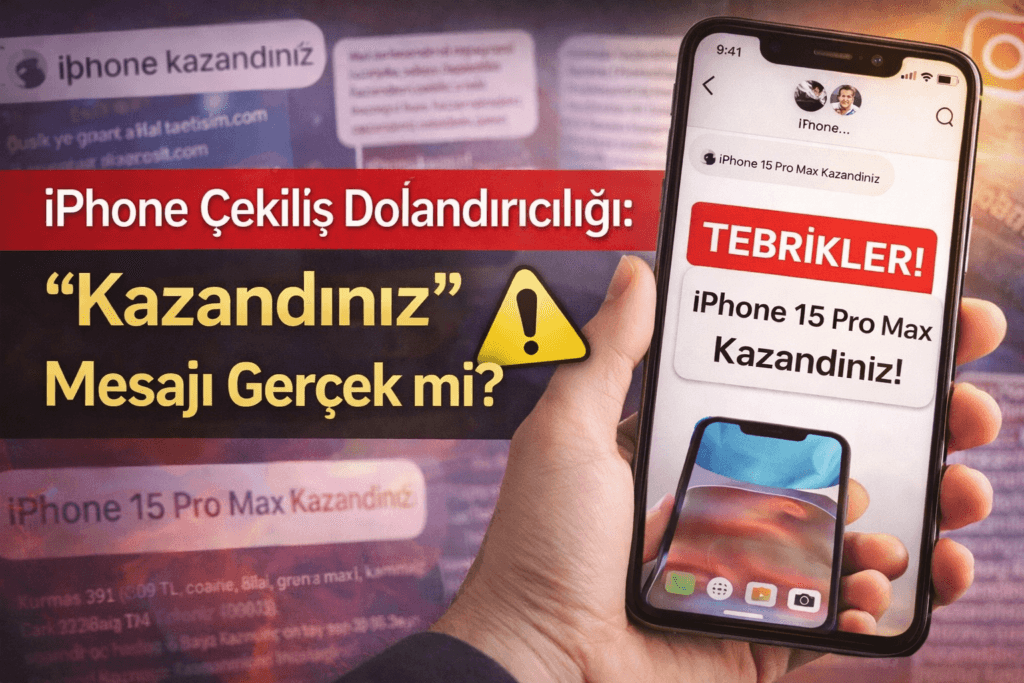 iPhone Çekiliş Dolandırıcılığı: “Kazandınız” Mesajı Gerçek mi?