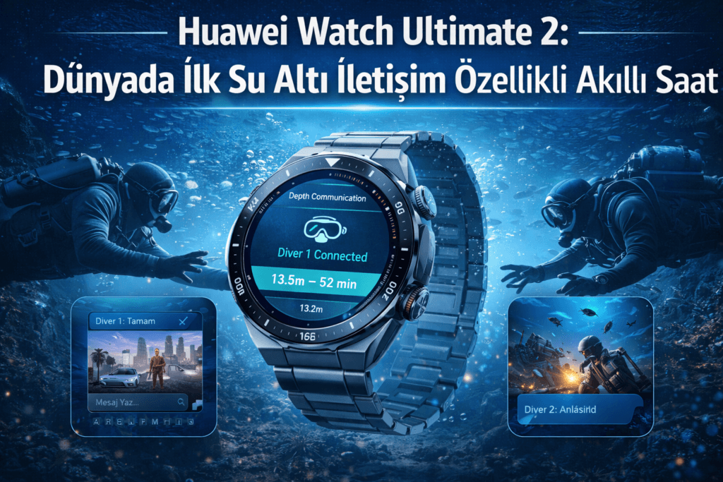 Su Altı İletişim Özellikli Akıllı Saat