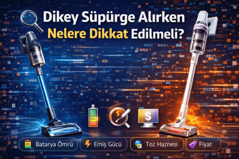 Dikey Süpürge Alırken Dikkat Edilmesi Gerekenler