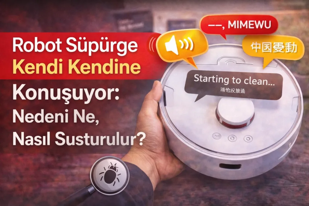Robot Süpürge Kendi Kendine Konuşuyor