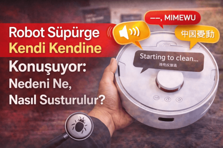 Robot Süpürge Kendi Kendine Konuşuyor