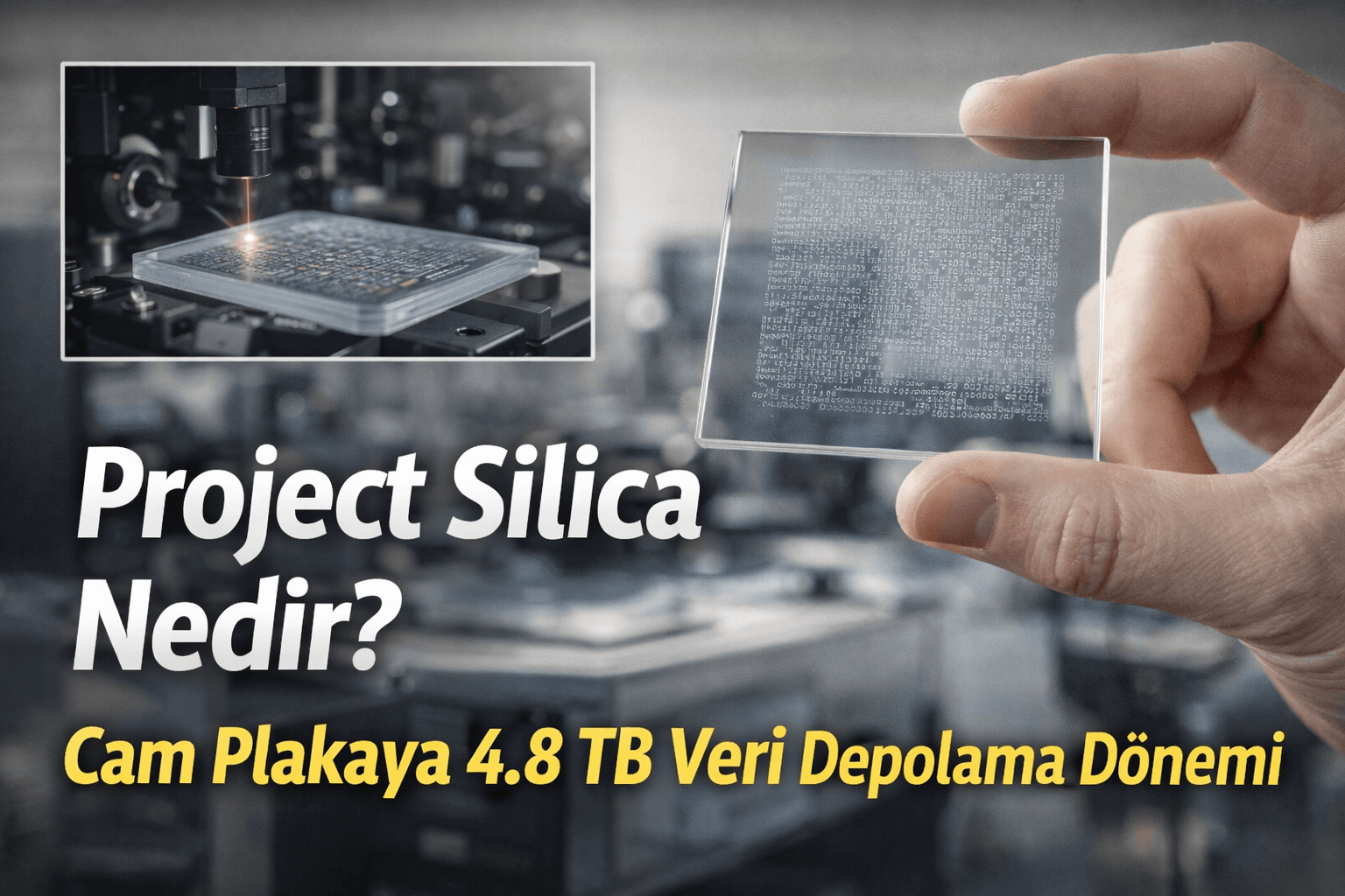 Microsoft’un Geliştirdiği Cam 7 TB Veri Saklıyor: 10.000 Yıl Bozulmayan Depolama Teknolojisi