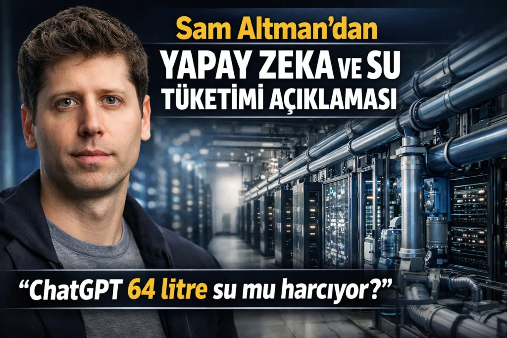 Sam Altman'dan Yapay Zeka ve Su Tüketimi Açıklaması