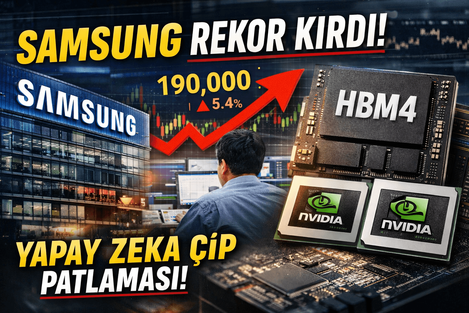Samsung Hisseleri Rekor Kırdı: Yapay Zeka Çip Fiyatları Uçuyor, HBM4 Dönemi Başladı