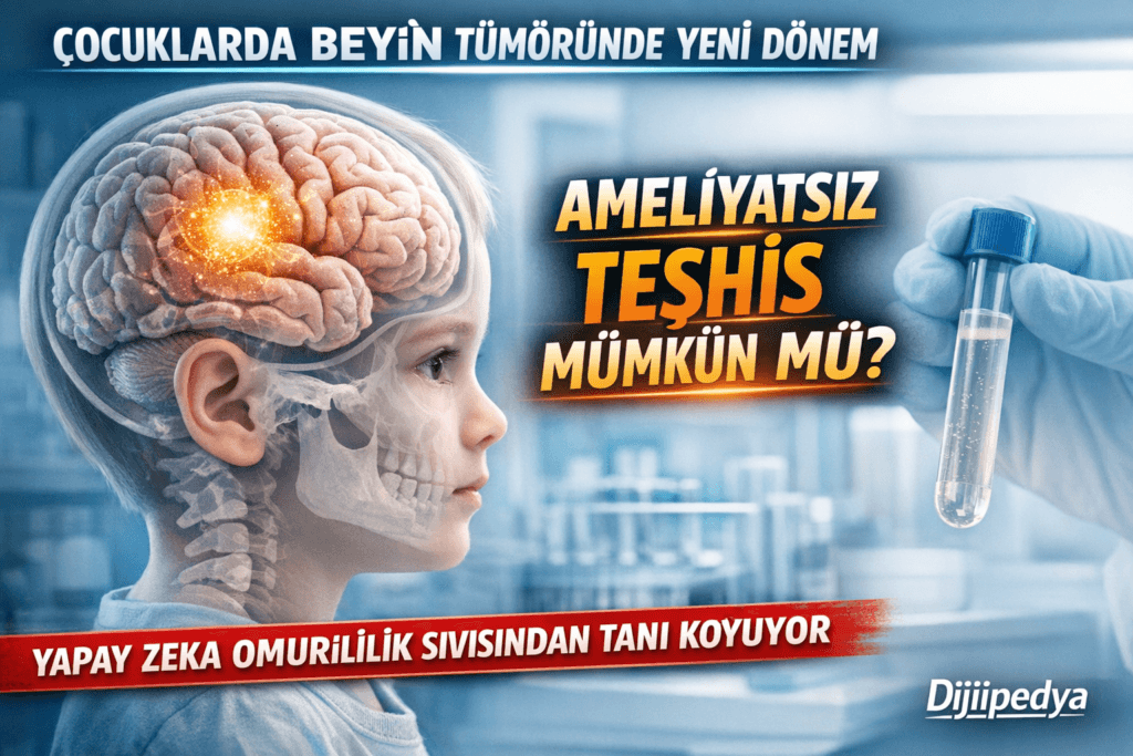 çocukluk çağı beyin tümörü, yapay zekâ sağlık, sıvı biyopsi