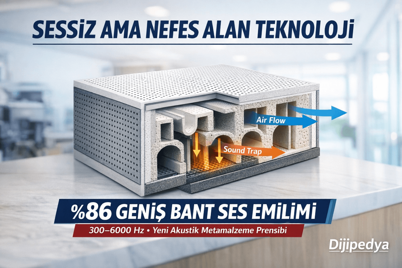 Akustikte Yeni Dönem: Havalandırmalı Sistemlerde %86 Ses Emilim Başarısı