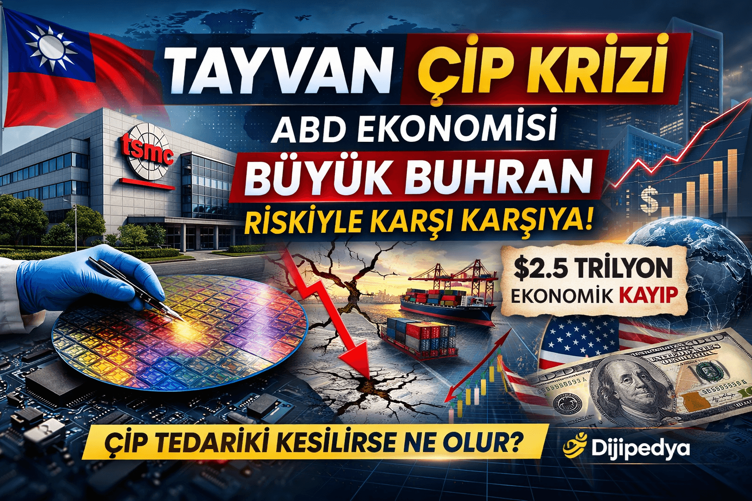 Tayvan Çip Krizi Uyarısı: Gizli Rapora Göre ABD Ekonomisi Büyük Buhran’la Yarışacak Bir Çöküşle Karşı Karşıya