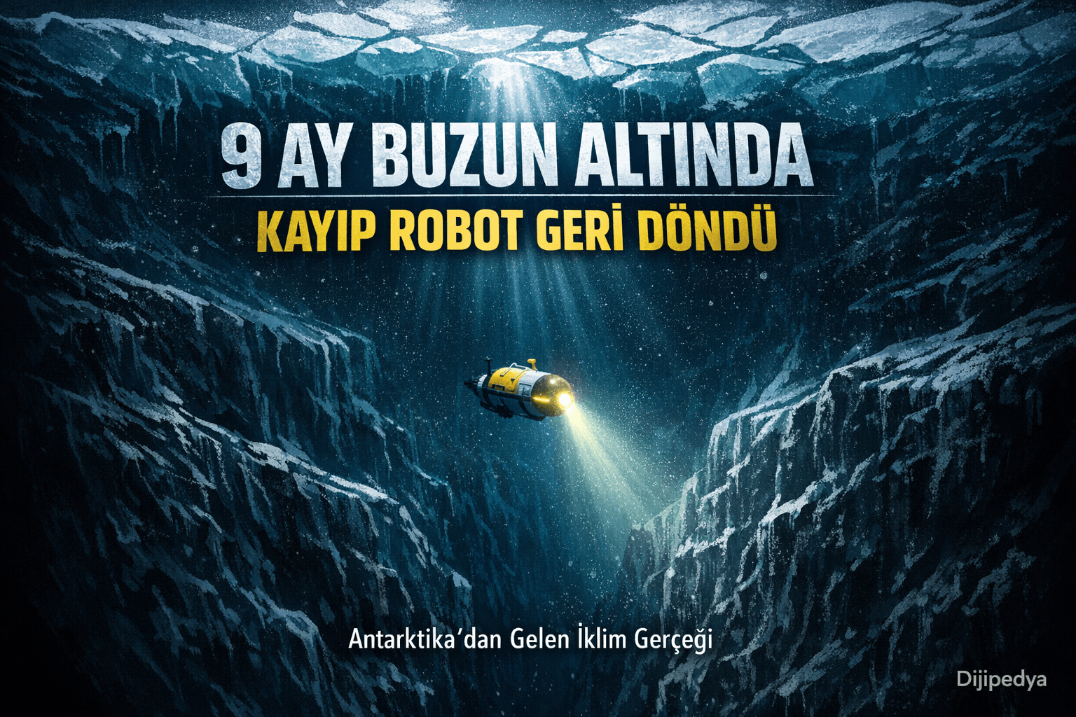 Antarktika’nın Derinliklerinden Gelen Şok Mesaj: 9 Ay Kaybolan Robot İnsanlığı Uyardı!