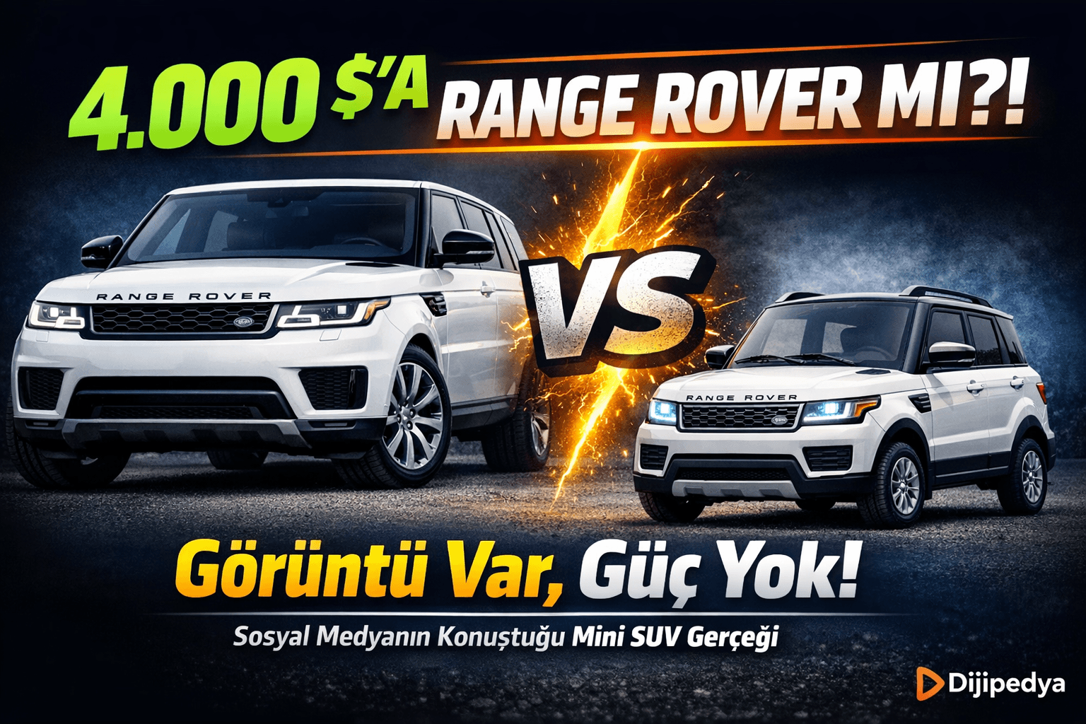 4.000 Dolara Range Rover Görünümlü SUV Olur mu? Sosyal Medyanın Konuştuğu O Aracın Perde Arkası!
