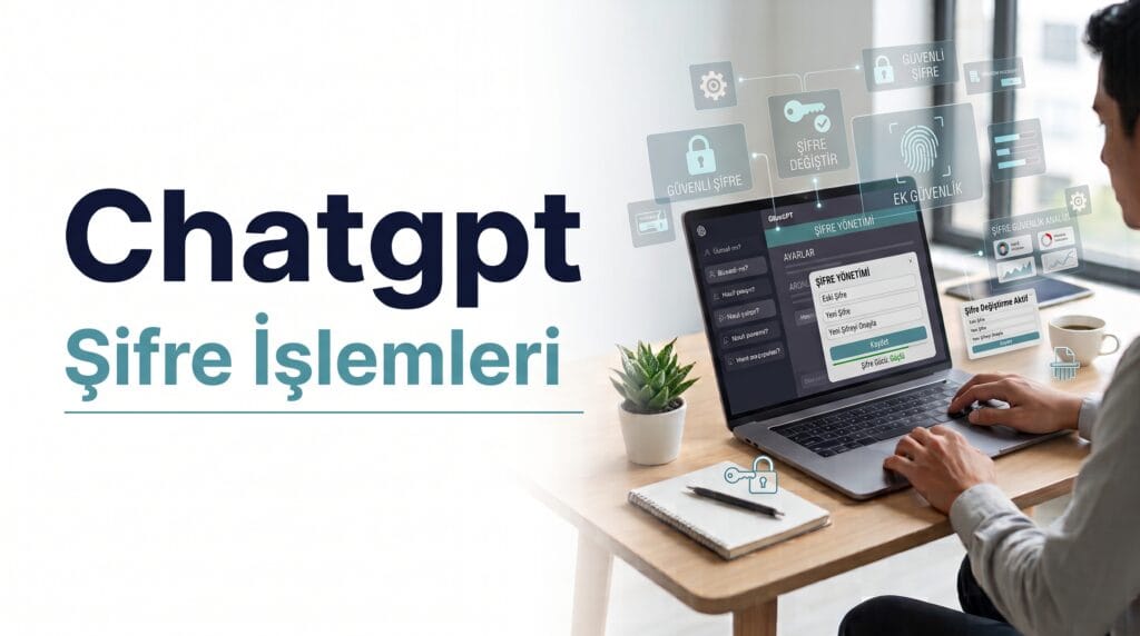 ChatGPT şifre sıfırlama ve hesap güvenliği işlemlerini temsil eden kilit simgeli kapak görseli