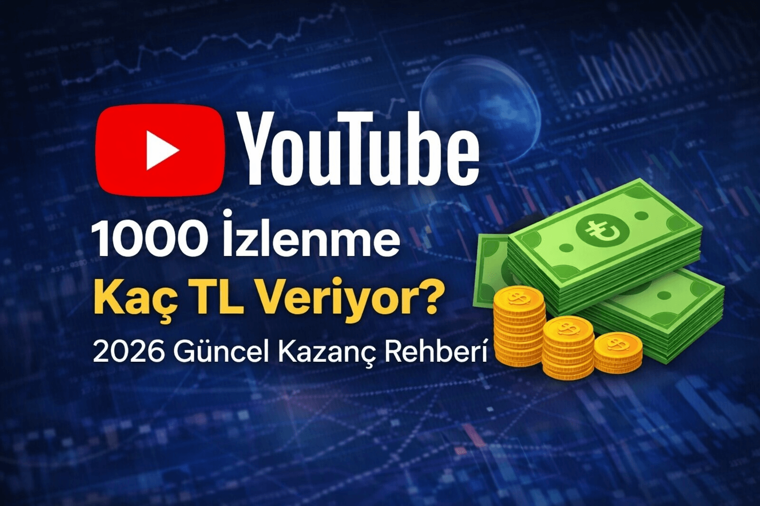 YouTube 1000 İzlenme Kaç TL Veriyor? 2026 Güncel Kazanç Rehberi