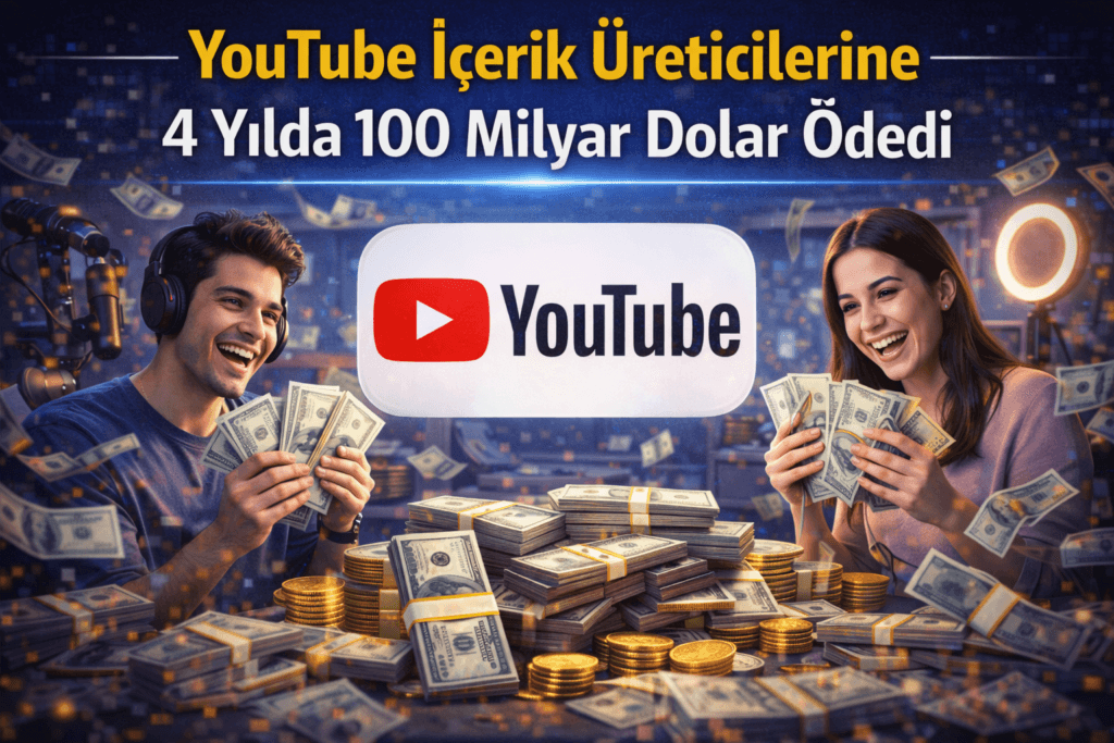 YouTube, İçerik Üreticilerine 4 Yılda 100 Milyar Dolar Ödedi