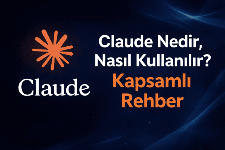 Claude nedir nasıl kullanılır, Anthropic'in Claude logosu ve turuncu güneş simgesi gösteriyor