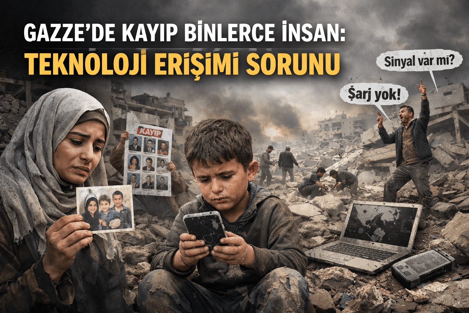 Gazze’de Kayıp Binlerce İnsan: Teknoloji Erişimi Sorunu