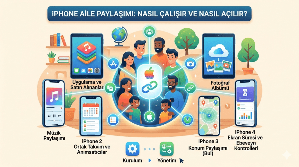 iPhone Aile Paylaşımı Nedir? Nasıl Çalışır ve Nasıl Açılır?