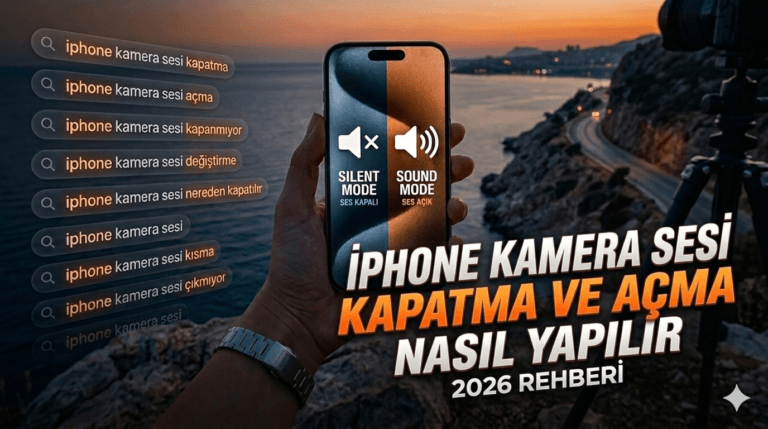 iPhone Kamera Sesi Kapatma ve Açma