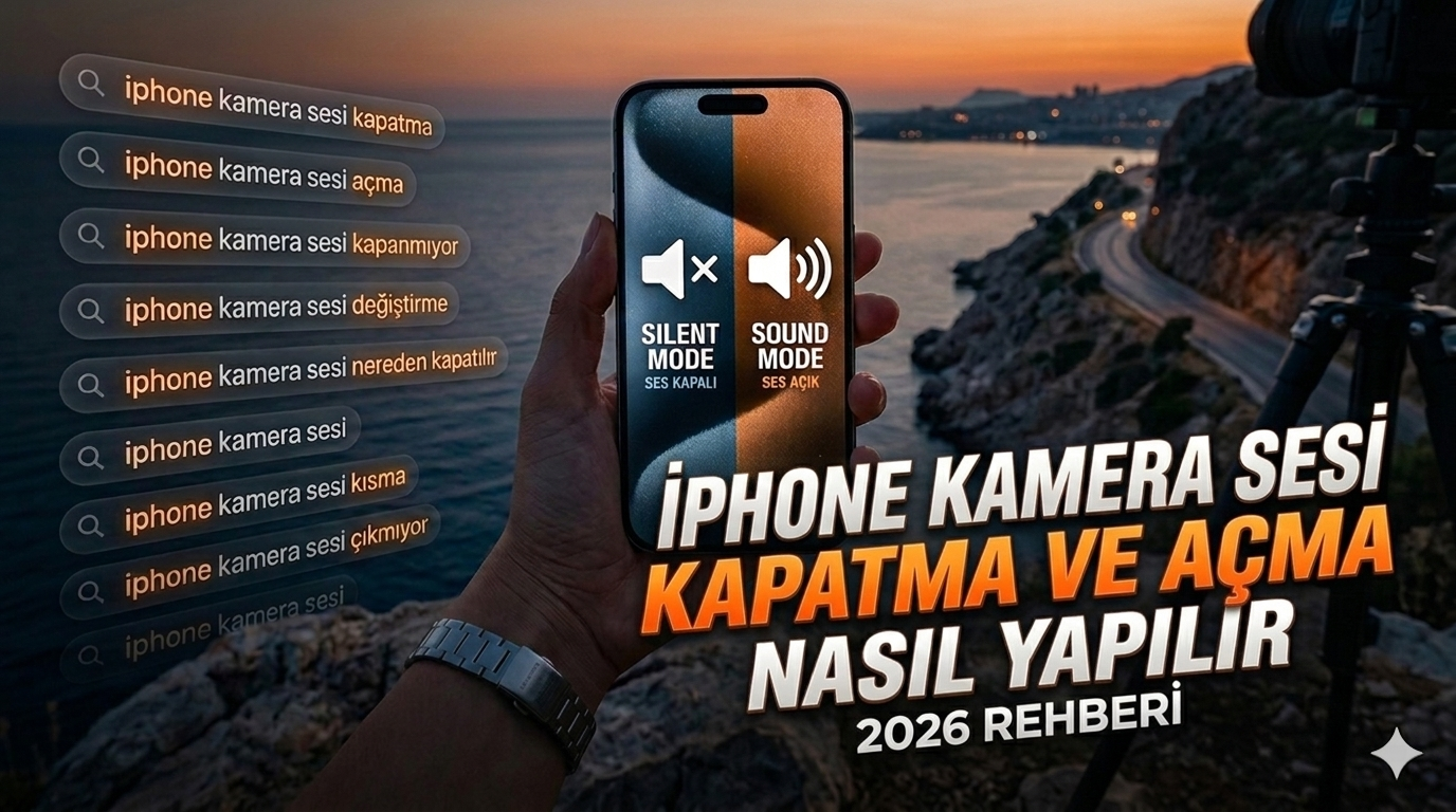 iPhone Kamera Sesi Kapatma ve Açma: Tüm Yöntemler (2026 Rehberi)