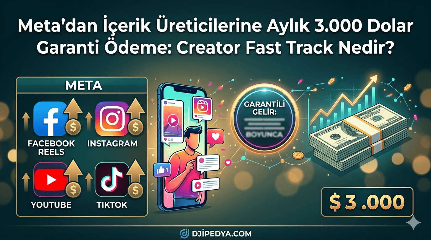 Meta’dan İçerik Üreticilerine Aylık 3.000 Dolar Garanti Ödeme: Creator Fast Track Nedir?