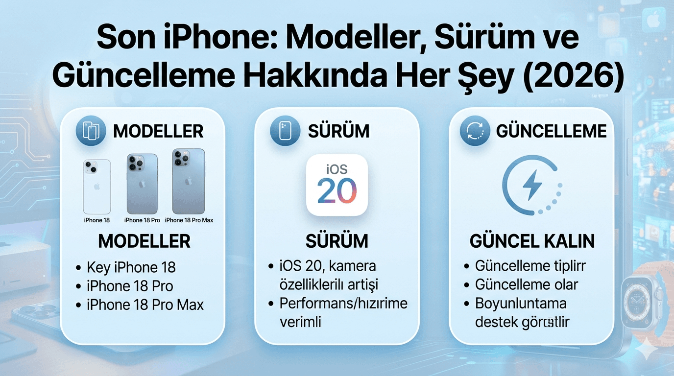 Son iPhone: Modeller, Sürüm ve Güncelleme Hakkında Her Şey (2026)