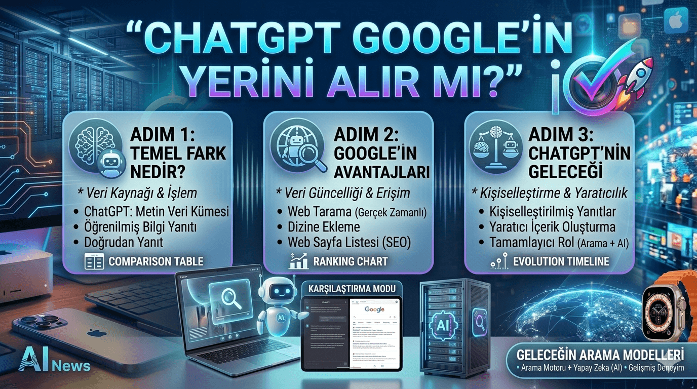 ChatGPT Google’ın Yerini Alır mı? Arama Motoru ve Yapay Zeka Arasındaki Fark