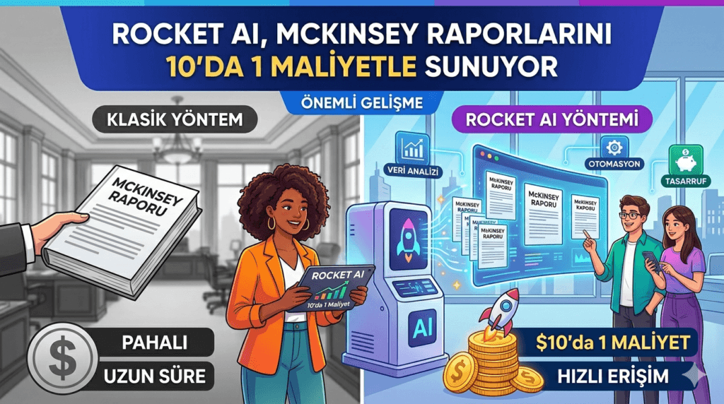 Rocket AI, McKinsey Raporlarını 10'da 1 Maliyetle Sunuyor
