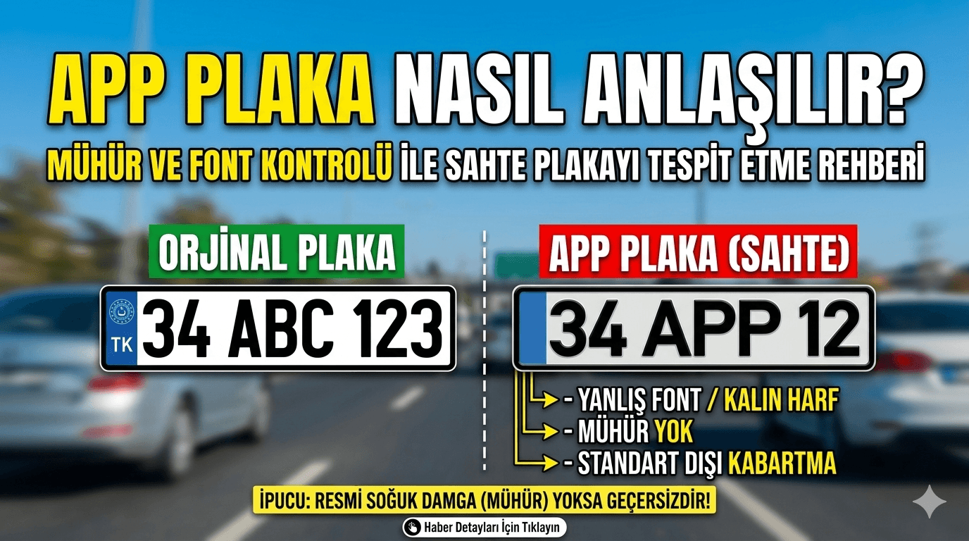 Aracınızdaki Plaka Yasal mı? App Plaka Nasıl Anlaşılır, Cezası Ne Kadar?